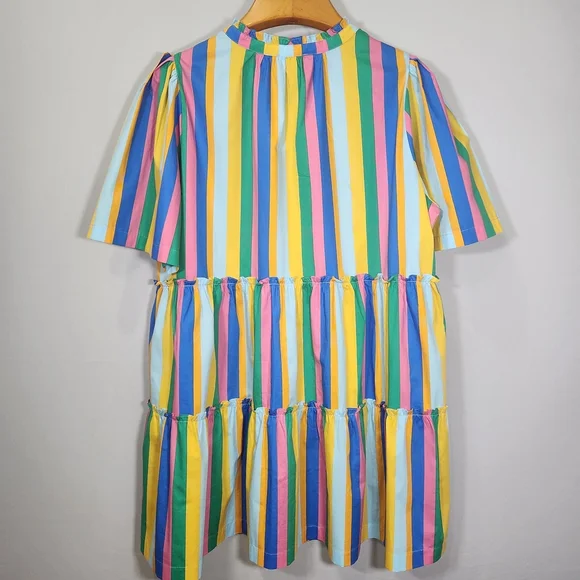 NWT Sugarlips Multicolor Striped Midi Dress Resort 2X - Picture 4 of 13